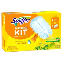 Kit de Limpeza Swiffer Heavy Duty com Fragrância Gain 1 Cabo 5 Panos Kit de Limpeza Swiffer Heavy Duty com Fragrância Gain 1 Cabo 5 Panos