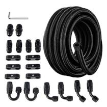 Kit de Linha de Combustível EVIL ENERGY 6AN com Mangueira Trançada de Nylon 6 m
