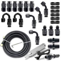 Kit de Linha de Combustível Medoon 6AN PTFE - Aço Inoxidável e Nylon para LS Swap Kit de Linha de Combustível Medoon 6AN PTFE - Aço Inoxidável e Nylon para LS Swap