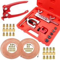 Kit de linha de freio Eoppen 25 pés 3/16 + 1/4 revestido de cobre com ferramentas