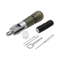 Kit de Linha e Furador para Costura de Couro - Faça Você Mesmo (DIY)