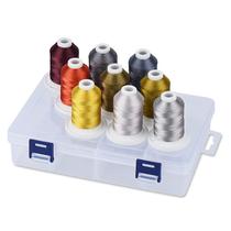 Kit de Linha para Bordado Simthread 9 Carretéis 730 Metros Kit de Linha para Bordado Simthread 9 Carretéis 730 Metros