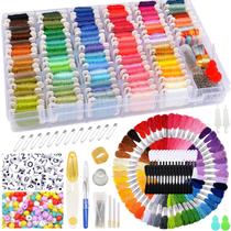 Kit de linhas de bordar VICOVI, incluindo 150 novelos e fio dental