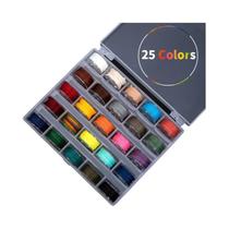Kit De Linhas De Costura De Couro Encerado Com 25 Cores E Mini Bobinas Para Pulseiras De Corda