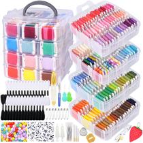 Kit de linhas para bordar VICOVI 200 Skeins com acessórios