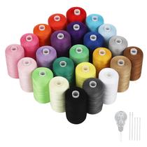 Kit de Linhas para Costura NEX 24 Cores 1000 jardas Poliéster