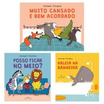 Kit de livros 3 vol - muito cansado e bem acordado + posso ficar no meio + baleia na banheira Kit de livros 3 vol - muito cansado e bem acordado + posso ficar no meio + baleia na banheira