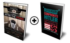 Kit de Livros After the Stasi e Roosevelt Confronts Hitler Polícia Secreta da Alemanha Oriental e EUA Entram na 2a Guerra Mundial em Inglês Capa Comum
