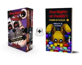 Kit de Livros Box Five Nights at Freddys Trilogia Completa e Mergulho na Escuridão Pavores de Fazbear Vol 1 Scott Cawthon Fnaf em português Capa Comum