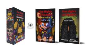 Kit de Livros Box Pavores de Fazbear Five Nights at Freddys 4 Volumes, A Visita do Coelho e Pássaro Sombrio, Vols. 5 e 6 em Português Capa Comum