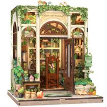 Kit de livros de casa de bonecas em miniatura DIY Cutefun Green Life