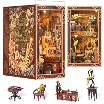 Kit de livros de casa de bonecas em miniatura DIY MiniCity Painter's Day