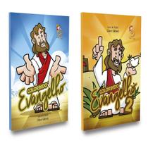 Kit de Livros de Colorir - Colorindo o Evangelho - 2 Volumes