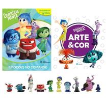 Kit de livros disney 2 vol: divertidamente emoções no comando (10 miniaturas) + divertidamente 2 - arte & cor Kit de livros disney 2 vol: divertidamente emoções no comando (10 miniaturas) + divertidamente 2 - arte & cor