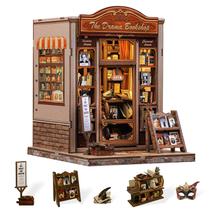 Kit de livros DIY em miniatura Dollhouse Bookshop Cutefun Drama