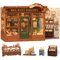 Kit de livros DIY em miniatura Dollhouse Cutefun Mrs.Hunt Bakery