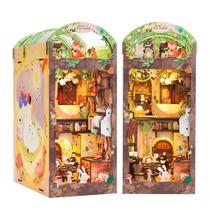 Kit de livros DIY: quebra-cabeça 3D CUTEBEE Booknook Miniature House