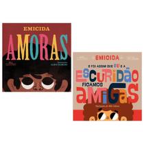 Kit de livros emicida - 2 vol: amoras + e foi assim que eu e a escuridão ficamos amigas