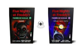 Kit de Livros Five Nights at Freddys Caçador e Chegue Mais Perto Vols. 2 e 4 Pavores de Fazbear Contos Inéditos FNaF em Português Capa Comum