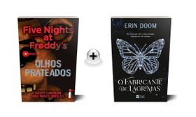 Kit de Livros Five Nights at Freddys Olhos Prateados e O Fabricante de Lágrimas FNaF Scott Cawthon e Erin Doom em Português Capa Comum
