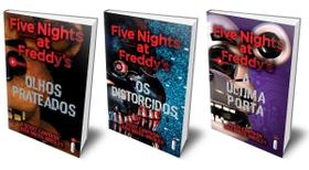 Kit de Livros Five Nights at Freddys : Olhos Prateados & Os Distorcidos & A Última Porta Volumes 1, 2 e 3 Fnaf Capa Comum