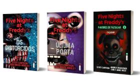 Kit de Livros Five Nights at Freddys Os Distorcidos, A Última Porta e Caçador 3 Volumes Pavores de Fazbear FNaF em Português Capa Comum