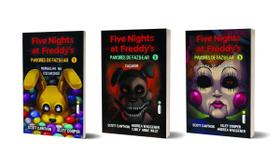 Kit de Livros Five Nights at Freddys Pavores de Fazbear Vols. 1, 2 e 3, Mergulho na Escuridão, Caçador e Hora de Acordar Fnaf em Português Capa Comum Kit de Livros Five Nights at Freddys Pavores de Fazbear Vols. 1, 2 e 3, Mergulho na Escuridão, Caçador e Hora de Acordar Fnaf em Português Capa Comum