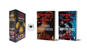 Kit de Livros Fnaf Box Pavores de Fazbear Five Nights at Freddys, Vols. 1 a 4 e Olhos Prateados e Os Distorcidos, Vols. 1 e 2 em Português Capa Comum