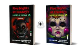 Kit de Livros FNAF Five Nights at Freddys, Pavores de Fazbear, Vols. 2 e 3, Caçador e Hora de Acordar Scott Cawthon Terror em Português Capa Comum