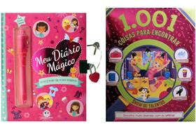 Kit de livros infantil: 1001 coisas para encontrar show de talentos+ meu diario mágico - 6+ Anos