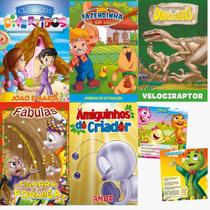 Kit de Livros Infantil com 40 Un Coleções Fazendinha do Seu Lobato + Fábulas + Clássicos Divertidos + Dinossauros + Amig Kit de Livros Infantil com 40 Un Coleções Fazendinha do Seu Lobato + Fábulas + Clássicos Divertidos + Dinossauros + Amig