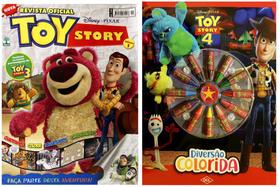 Kit de Livros infantil: Toy Story - Disney Diversão Colorida + Revista Oficial - Crianças 3+ Anos
