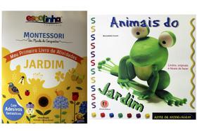 Kit de livros infantis: animais do jardim + meu primeiro livro de atividades : jardim Crianças 3+ Anos