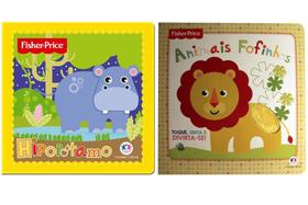Kit de livros Infantis: animais fofinhos + livro de banho fhisher price- Hipopótamo- Crianças/bebês 0+ Anos -