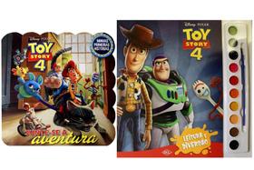 Kit de livros infantis: coleção aquarela toy history 4 + Minhas primeiras historias- Crianças 4+ Anos