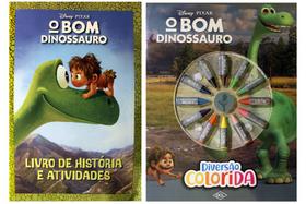Kit de Livros infantis: O bom dinossauro- historias e atividades + Disney diversão colorida-- Crianças 3+ Anos.