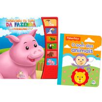 Kit de livros Infantis: O som dos animais + Fisher Price - o som dos animais Crianças/bebês 0+ Anos