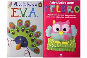 Kit de livros innfantis: atividades com E.V.A + atividades com feltro - Crianças 3+ Anos