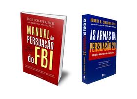 Kit de Livros Manual de Persuasão do FBI e As Armas da Persuasão 2.0 Edição Revista e Ampliada Psicologia e Linguagem Corporal Capa Comum