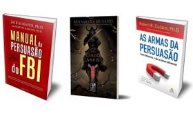 Kit de Livros Manual de Persuasão do FBI, O Livro dos Cinco Anéis e As Armas da Persuasão Psicologia, Filosofia e Linguagem Corporal Capa Comum Kit de Livros Manual de Persuasão do FBI, O Livro dos Cinco Anéis e As Armas da Persuasão Psicologia, Filosofia e Linguagem Corporal Capa Comum