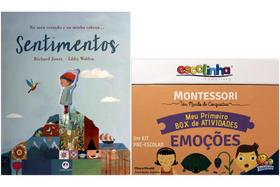 Kit de livros: meu primeiro box de atividades emoções + sentimentos Crianças 3+ Anos