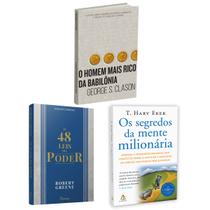Kit de Livros, O Homem Mais Rico da Babilônia + Os Segredos Da Mente Milionária + As 48 leis do Poder - HarperCollins, Sextante, Rocco Kit de Livros, O Homem Mais Rico da Babilônia + Os Segredos Da Mente Milionária + As 48 leis do Poder - HarperCollins, Sextante, Rocco