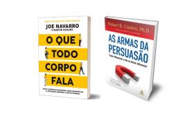 Kit de Livros O Que Todo Corpo Fala e As Armas da Persuasão Joe Navarro e Robert Cialdini Psicologia e Linguagem Corporal Capa Comum