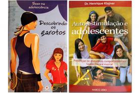 Kit de livros: sexo na adolescência descobrindo garotos + auto estimução e adolescentes