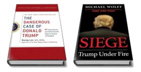 Kit De Livros The Dangerous Case Of Donald Trump & Siege: Trump Under Fire Bandy Lee Michael Wolff Capa Dura - Thomas Dunne Books & Henry Holt & Company