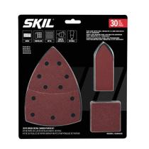 Kit de lixa SKIL de 30 peças, misto 60/80/120/240 grãos para SR232301 e SR6607B-10 Kit de lixa SKIL de 30 peças, misto 60/80/120/240 grãos para SR232301 e SR6607B-10