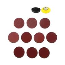 Kit De Lixadeira De Perfuração De 2 Polegadas Com Placa Traseira, Lixa De 1/4 De Polegada, Papel De