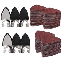 Kit de lixamento towbluii 156 unidades com 150 papéis e 6 almofadas, grão 60-240