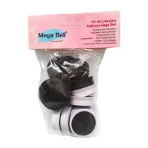 Kit de lixas descartáveis para pedicuro mega bell - 12 lixas