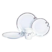 Kit de louças com 8 unidades em melamina com anel-antiderrapante Kit de louças com 8 unidades em melamina com anel-antiderrapante